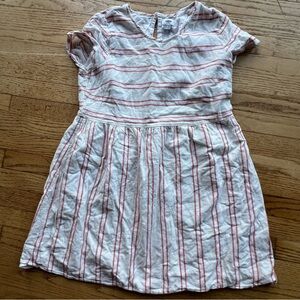 Old Navy Striped Linen Blend Dress, Large